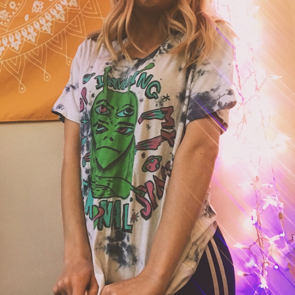 "Stop Invading My Personal Space" Alien Tee